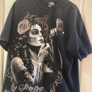 NWOT ALTERNATIVE SKIN DEEP/DEATH BECOMES HER TEE: XL